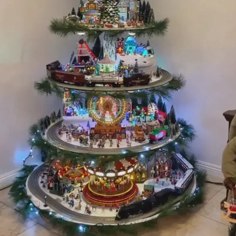 Arbre de Noël - avec Village